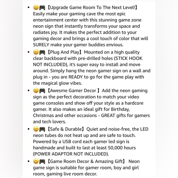 Neon Sign Gaming Neon Sign for Game Room Decor 
NIB - Picture 10 of 17